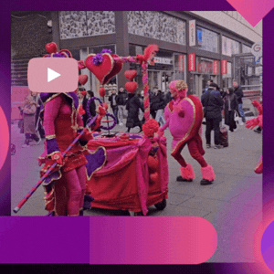 Alles met Liefde Straattheater video www.funenpartymatch.nl