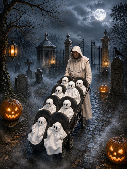 Spooky Halloween Baby's - www.funenpartymatch.nl