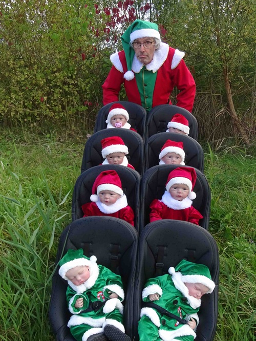 Kerstelf met baby's - www.funenpartymatch.nl