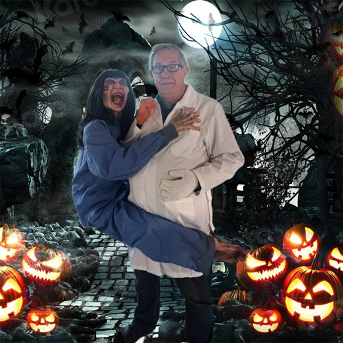 Sally & Dr Silvago Halloween Act © www.funenpartymatch.nl