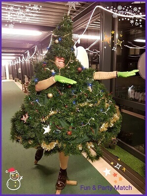 Animatie Levende Kerstboom - www.funenpartymatch.nl