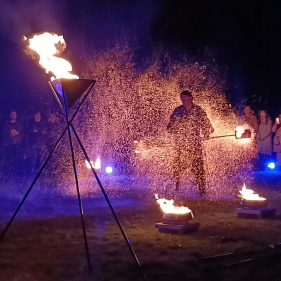 Jongleur en Vuurspuwer